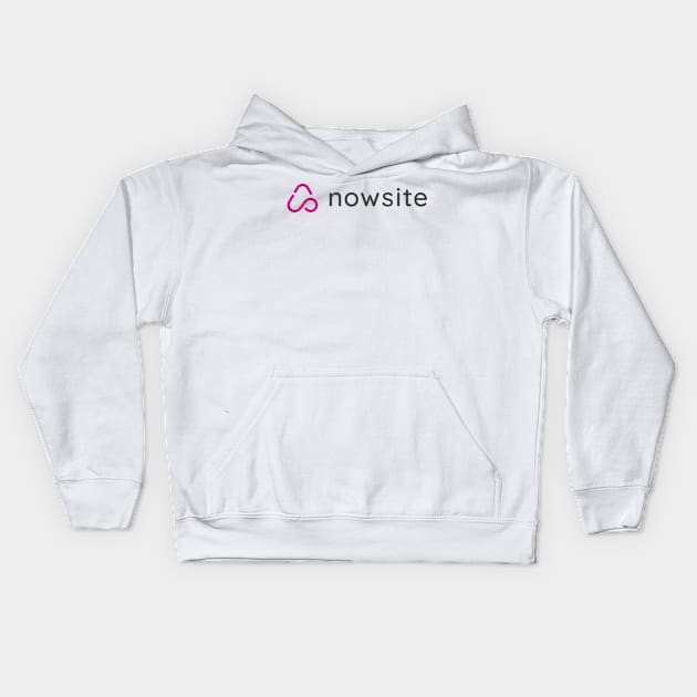 nowsite black print Kids Hoodie by Nowsite 